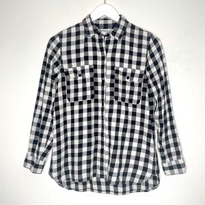 Madewell Buffalo Plaid Button Down Long Sleeve Shirt with Pockets - Small